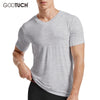 Men Undershirts Underwear Absorb Sweat Man Elastic T Shirts Male V Neck Short Sleeves Top Sleepwear Plus Size Undershirt 5359