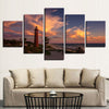 Modern Printed Pictures HD Modular Posters 5 Panels Seaside Landscape Home Decoration Tableau Wall Art Cuadros Canvas Paintings