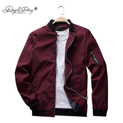 DAVYDAISY 5XL 6XL Men Jacket Spring Autumn Men's Bomber Zipper Jacket Male Fashion Casual Slim Fit Pilot Coat Brand DCT-259 - Surprise store