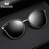 VEGOOS Sunglasses Women Polarized UV Protect Fashion Round Style Colorful Mirrored Lens Vintage Cat Eye Sun Glasses Oculos #6115