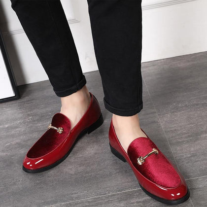 M-anxiu 2020 Fashion Pointed Toe Dress Shoes Men Loafers Patent Leather Oxford Shoes for Men Formal Mariage Wedding Shoes - Surprise store