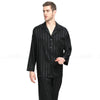 Mens Silk Satin Pajamas Set Pajama Pyjamas Set PJS Sleepwear Set Loungewear U.S.S,M,L,XL,2XL,3XLL,4XL Plus Striped