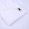Men French Cuff Dress Shirt 2021 New White Long Sleeve Casual Buttons Shirt Male Brand Shirts Regular Fit Cufflinks Included 6XL