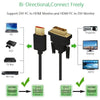 HDMI to DVI Cable HDMI DVI-D 24+1 pin Adapter 1080p DVI D Male to HDMI Male Converter Cable for HDTV DVD Projector 1m High Speed - Surprise store