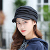 New Women Winter Hat Warm Visors Knitted Hats For Woman Female Girls Black Simple Cap Autumn And Winter Ladies Fashion Hat