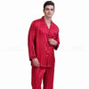 Mens Silk Satin Pajamas Set Pajama Pyjamas Set PJS Sleepwear Set Loungewear U.S.S,M,L,XL,2XL,3XLL,4XL Plus Striped