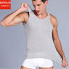 Men's Close-fitting Vest Fitness Elastic Casual O-neck Breathable H Type All Cotton Solid Undershirts Male Tanks