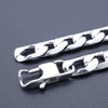 Men Women Stainless Steel Bracelet 6/8/12 mm 8 Inches Curb Chain Vintage Jewelry Punk Fan Factory Offer