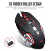 T-WOLF Q13 Rechargeable Wireless Mouse Silent Ergonomic Gaming Mice 6 Keys RGB Backlight 2400 DPI for Laptop Computer Pro Gamer