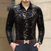 Mu Yuan Yang New men long sleeved shirts with high quality flannel black shirt slim fit mens clothing 50 % off big size 3XL