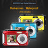 KOMERY Original Dual-screen Digital Waterproof Camera/Camcorder 4K 4800W Pixel 16X Digital Zoom HD Self-timer Face Detection