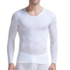 Men's Undershirt Thermal Super Thin Men Ice Silk Underwear Sheer T Shirts Long Johns Male Long Sleeves Tops Tees Breathable