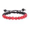 OIQUEI Handmade Women Men Charm White Black Red Natural Stone briaded Bracelets with Macrame for Fashion Jewelry Drop Shipping