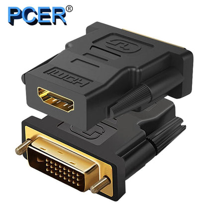 DVI male Converter DVI to HDMI 1920*1080P resolution Support for Computer Display Screen projector tv DVI adapter HDMI adapter - Surprise store