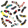 CHAOZHU Fashion Men's Socks Autumn Winter Casual Cotton Crew Socks Men Happy Socks Dots/Stripes Daily Deodorant Socks/Calcetines