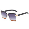 47391 Rimless Luxury Sunglasses Square Men Women Fashion Shades UV400 Vintage Glasses
