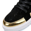 2019 Cool Men High Top Men Gold Glitter Sneakers Lace Up Crystal Platform Flats Gold Shoes Man Sequins krasovki Bling Shoes AC-2 - Surprise store