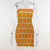 ANJAMANOR Sexy Summer Short African Dresses for Women 2021 Smocked Stretchy Tube Top Backless Bodycon Mini Dress D69-CB11