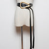 135cm Elegant Women Influencer Stylish All-match Fashion Women PU Leather Female Black New Quality Belt for Blazer