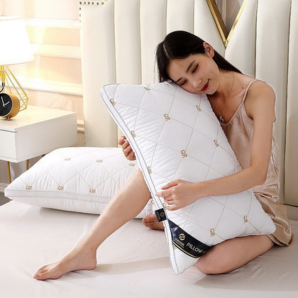Hot Sale 48*74cm Thickened Feather Pillow Down Velvet Pillow Core Bedding Set Solid Color Pillow Inner Hotel Bedroom Home Decor