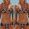 Women Bohemia Push-Up Padded Bra Beach Boho Bikini Set Swimsuit Printed Bikini 2021 Mujer Swimwear Beachwear Monokini Brazilian