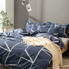 Nordic Geometric Stripe Duvet Cover Simple Bedding Sets Bed Linen Set Blue Red Single Double Queen King Size No Bed Sheet Quilt