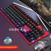 New Blue Axis E-Sports Game Desktop Seven-color Backlight Wired USB Interface Waterproof Real Mechanical Keyboard and Mouse set