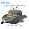 Fishing Hiking Sun Hat Men Women Boonie Hat Wide Brim Bucket Hat Outdoor Safari Summer Cap Cotton Bucket Hat