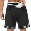 Men's fashion shorts outdoor running fitness pants casual quick-drying sports pants built-in pocket brand men's shorts