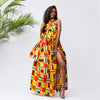 African dresses For Women Dashiki new fashionHanging neck type Maxi dress batik Wax Print Clothes Traditional african Clothing