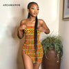 ANJAMANOR Sexy Summer Short African Dresses for Women 2021 Smocked Stretchy Tube Top Backless Bodycon Mini Dress D69-CB11