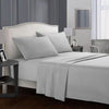 25 White Bedding Set Queen size Bed sheets Solid color Flat Sheet+Fitted Sheet+Pillowcase Bed Linens