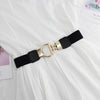 Fashion Dress Belts for Women Simple Waist Elastic Ladies Band Round Buckle Decoration Coat Sweater Party Belt Girdle Belt Gift