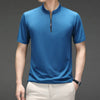 High Quality Solid Color Zipper Polo Shirts Men Cotton Summer Short Sleeve Casual Tee shirt Homme Slim Fit Camisa Polos T1041