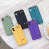 For iPhone 11 Pro Max X XR XS Max Candy Color Wrist Strap Holder Soft Silicone Case For iPhone 8 7 6 6s Plus 11 SE 2020 SE2 Case - Surprise store