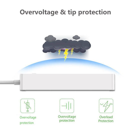 Smart WiFi Power Strip Surge Protector 6 AC US Plug Outlets Sockets with USB Remote Control Homekit Work Alexa Google Home