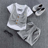 Summer Baby Boy Clothes Suits Gentleman Style Infant Clothing Sets T- Shirt+Shorts 2Pcs Casual Jogging Suit Toddler Outfits 2020