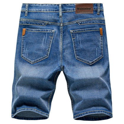 20201 Brand Mens Summer Stretch Thin quality Denim Jeans male Short Men blue Denim Jean Shorts Pants big Size 40 new