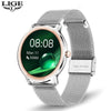 LIGE 2020 New Smart Watch Women Physiological Heart Rate Blood Pressure Monitoring For Android IOS Waterproof Ladies Smartwatch