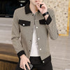 Men's spring leisure plaid short Jackets/Male slim fit Fashion lapel Coats Plus size S-3XL