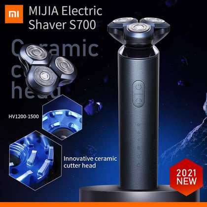 Electric Shavers S700 Xiaomi Mijia Razor Beard Machine For Men Dry Wet Beard With Cutter Heads Trimmer Rechargeable