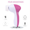 5 in 1 Face Cleansing Brush Silicone Facial Brush Electric Wash Face Machine Deep Cleaning Pore Skin Care Face Massage Brush