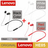 Original Lenovo HE05 Bluetooth 5.0 Wireless Magnetic Neckband Running Sports Earphone Earplug with Waterproof Noise Canceling