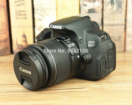 Canon EOS 650D DSLR Camera and Canon EF-S 18-55mm F/3.5-5.6 IS II camera lens