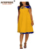 2019 african Autumn women dress AFRIPRIDE private custom long sailor collar midi dress super batik cotton plus size A722586 - Surprise store
