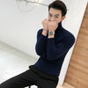 Men's Turtleneck Sweaters Black Sexy Brand Knitted Pullovers Men Solid Color Casual Male Sweater Autumn Knitwear