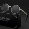 Classic Gothic Steampunk Sunglasses Polarized Men Women Brand Designer Vintage Round Metal Frame Sun Glasses High Quality UV400