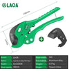 LAOA PVC Pipe Cutter 36mm 42mm SK5 Body Tube Cutter PVC/PE/VE Ratchet Scissors Hose Cutting Hand Tools