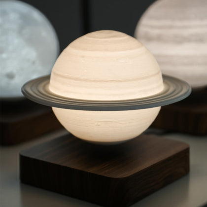 Creative 3D Magnetic Levitation Moon Lamp Saturn Night Light Rotating Led Luna Floating Lamp Home Decoration Living room Bedroom