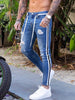 2021 Styles Men Stretchy Ripped Skinny Biker Embroidery Print Jeans Destroyed Hole Taped Slim Fit Scratched High Quality Jean